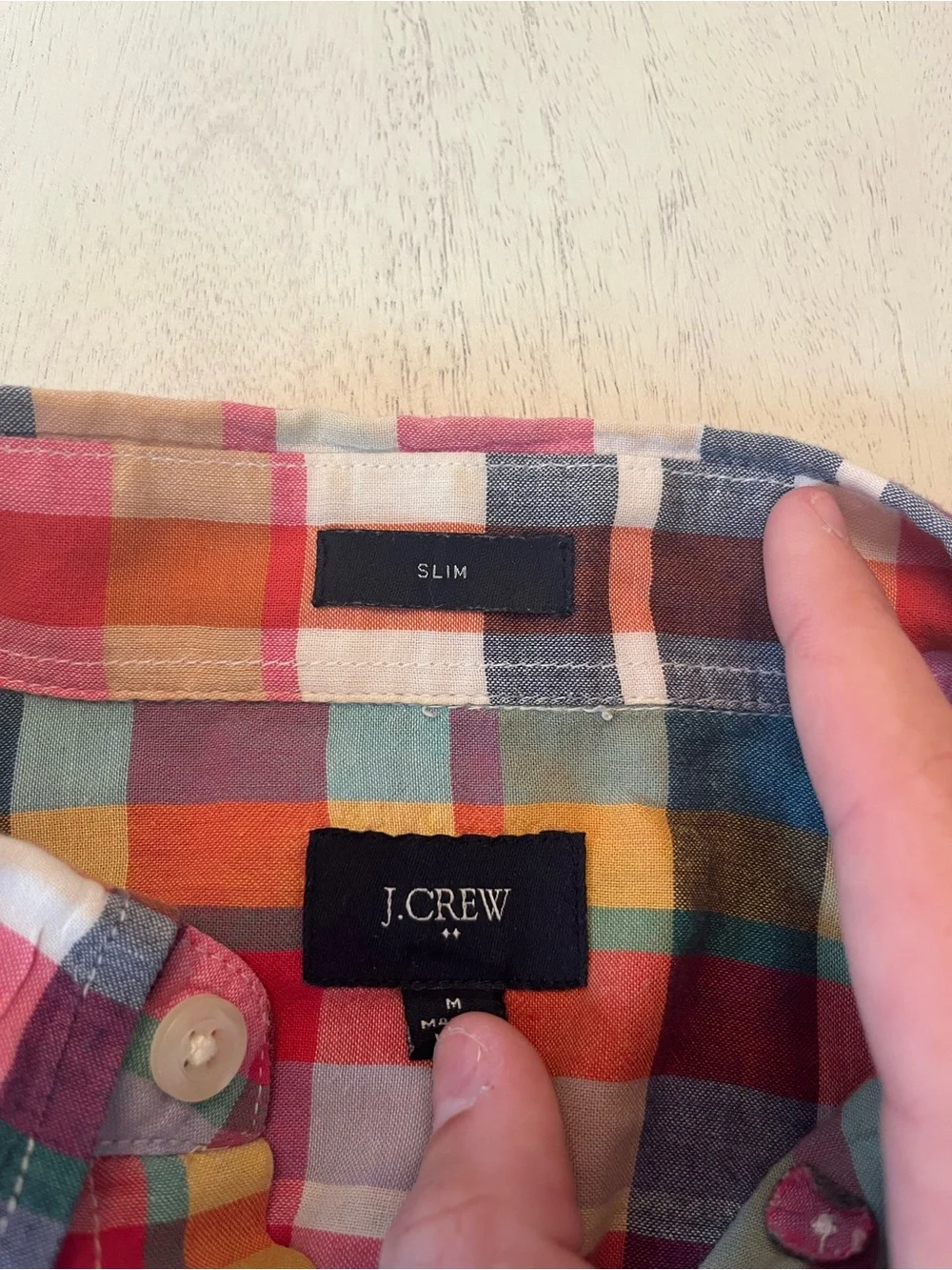 J. Crew Multicolor Plaid Button-Down Shirt